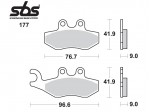 Τακάκια SBS 177HF (FA353)(FD330)